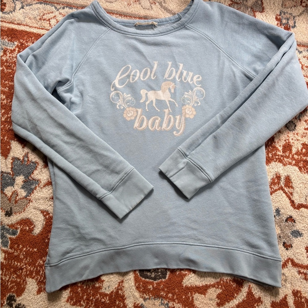 Spell Cool Blue Baby Sweater